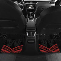 Papua New Guinea Bird of Paradise Car Mats 16 September 1975 Independence Day Anniversary LT01 Set 2pcs - Back Black - Polynesian Pride