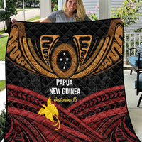 Papua New Guinea Bird of Paradise Quilt 16 September 1975 Independence Day Anniversary LT01 Black - Polynesian Pride