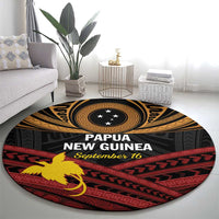 Papua New Guinea Bird of Paradise Round Carpet 16 September 1975 Independence Day Anniversary LT01 - Polynesian Pride