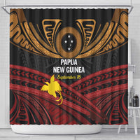Papua New Guinea Bird of Paradise Shower Curtain 16 September 1975 Independence Day Anniversary LT01 - Polynesian Pride