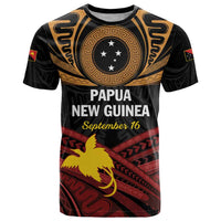 Papua New Guinea Bird of Paradise T Shirt 16 September 1975 Independence Day Anniversary LT01 Black - Polynesian Pride