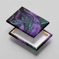 In September We Wear Teal And Purple Canvas Wall Art Magic Ribbon Semicolon