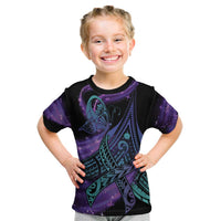 In September We Wear Teal And Purple Kid T Shirt Magic Ribbon Semicolon