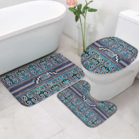 Maori Matariki Bathroom Set Blue Galaxy Aesthetic Koru Art