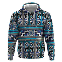 Maori Matariki Hoodie Blue Galaxy Aesthetic Koru Art