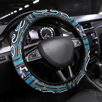 Maori Matariki Steering Wheel Cover Blue Galaxy Aesthetic Koru Art