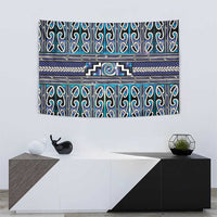 Maori Matariki Tapestry Blue Galaxy Aesthetic Koru Art