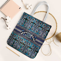 Maori Matariki Tote Bag Blue Galaxy Aesthetic Koru Art