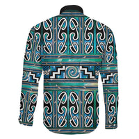 Maori Matariki Family Matching Puletasi and Hawaiian Shirt Green Galaxy Aesthetic Koru Art LT01 - Polynesian Pride