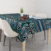Maori Matariki Tablecloth Green Galaxy Aesthetic Koru Art
