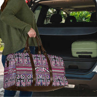 Maori Matariki Travel Bag Pink Galaxy Aesthetic Koru Art