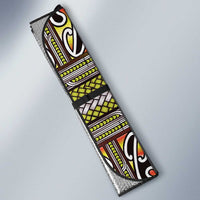 Maori Matariki Auto Sun Shade Yellow Galaxy Aesthetic Koru Art
