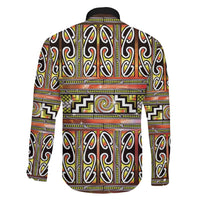 Maori Matariki Family Matching Puletasi and Hawaiian Shirt Yellow Galaxy Aesthetic Koru Art LT01 - Polynesian Pride