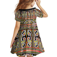 Maori Matariki Family Matching Tank Maxi Dress and Hawaiian Shirt Yellow Galaxy Aesthetic Koru Art LT01 - Polynesian Pride
