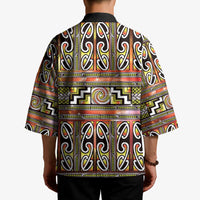 Maori Matariki Kimono Yellow Galaxy Aesthetic Koru Art