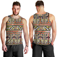 Maori Matariki Men Tank Top Yellow Galaxy Aesthetic Koru Art