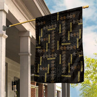 Hawaii Brown Plumeria Lei Black Garden Flag Frangipani Floral Heritage Art