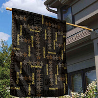 Hawaii Brown Plumeria Lei Black Garden Flag Frangipani Floral Heritage Art