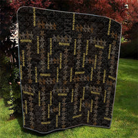 Hawaii Brown Plumeria Lei Black Quilt Frangipani Floral Heritage Art