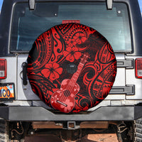 Hawaii Ukulele Spare Tire Cover Polynesian Pattern Red Version LT01 - Polynesian Pride