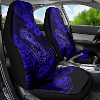 Hawaii Fish Hook Car Seat Cover Polynesian Pattern Navy Blue Version LT01 - Polynesian Pride