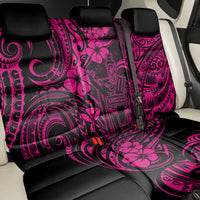 Hawaii King Kamehameha Back Car Seat Cover Polynesian Pattern Pink Version