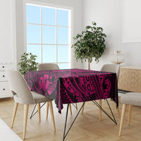 Hawaii King Kamehameha Tablecloth Polynesian Pattern Pink Version LT01 - Polynesian Pride