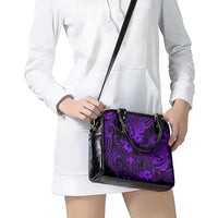 Hawaii King Kamehameha Shoulder Handbag Polynesian Pattern Purple Version LT01 - Polynesian Pride