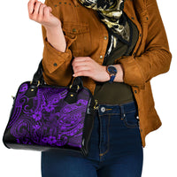 Hawaii King Kamehameha Shoulder Handbag Polynesian Pattern Purple Version LT01 - Polynesian Pride