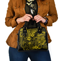 Hawaii King Kamehameha Shoulder Handbag Polynesian Pattern Yellow Version LT01 - Polynesian Pride