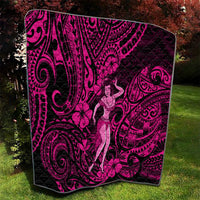 Hawaii Hula Girl Quilt Polynesian Pattern Pink Version LT01 - Polynesian Pride
