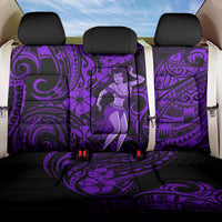 Hawaii Hula Girl Back Car Seat Cover Hibiscus Hawaii Tribal Tattoo Purple Version LT01 One Size Purple - Polynesian Pride