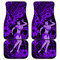 Hawaii Hula Girl Car Mats Hibiscus Hawaii Tribal Tattoo Purple Version LT01 Purple - Polynesian Pride