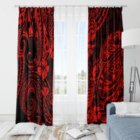 Hawaii Pineapple Window Curtain Polynesian Pattern Red Version LT01 - Polynesian Pride