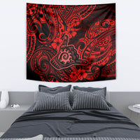 Hawaii Shaka Sign Tapestry Polynesian Pattern Red Version LT01 - Polynesian Pride