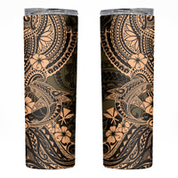 Hawaii Shark Skinny Tumbler Polynesian Pattern Gold Version