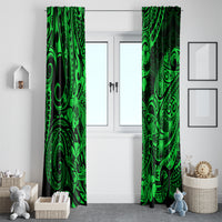 Hawaii Shark Window Curtain Polynesian Pattern Green Version LT01 - Polynesian Pride