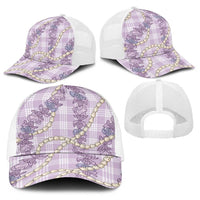 Pua Kalaunu Lei Baseball Net Cap Palaka Pattern