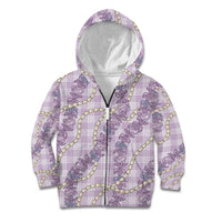 Pua Kalaunu Lei Kid Hoodie Palaka Pattern