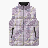 Pua Kalaunu Lei Sleeveless Puffer Jacket Palaka Pattern