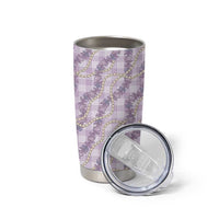 Pua Kalaunu Lei Tumbler Cup Palaka Pattern