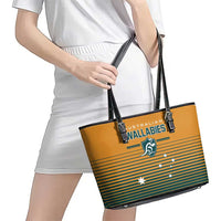 Rugby Australia Leather Tote Bag Junior Wallabies Go Champions