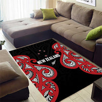 Rugby New Zealand Area Rug Baby Black Go Champions