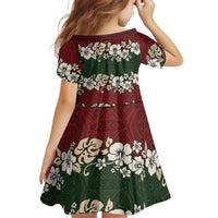 Hawaiian Hibiscus Christmas Color Family Matching Puletasi and Hawaiian Shirt Unique LT01 - Polynesian Pride