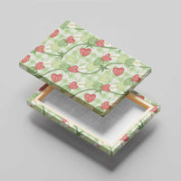 Anthurium Pikake Ti Leaf Palaka Canvas Wall Art Green Version