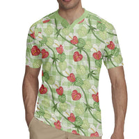 Anthurium Pikake Ti Leaf Palaka Rugby Jersey Green Version