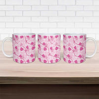 Anthurium Pikake Ti Leaf Palaka Ceramic Mug Pink Version