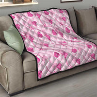 Anthurium Pikake Ti Leaf Palaka Quilt Pink Version