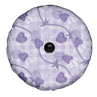 Anthurium Pikake Ti Leaf Palaka Spare Tire Cover Purple Version