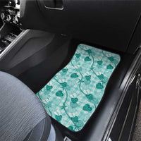 Anthurium Pikake Ti Leaf Palaka Car Mats Turquoise Version